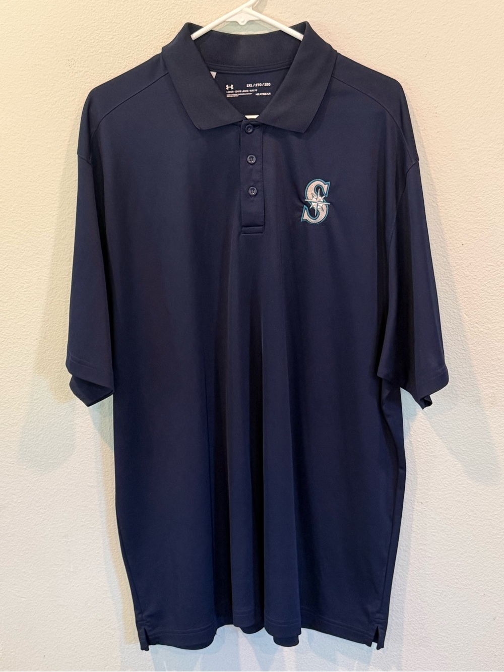 Under Armour Seattle Mariners MLB Polo Shirt Men’s XXL Short Sleeve Performance